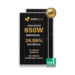 PAINEL SOLAR ZNSHINE ZXNR-MD132-650 MONO N-TYPE 650W